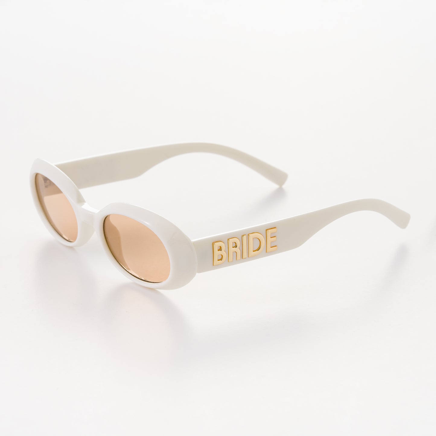 BRIDE CREAM OVAL SUNGLASSES