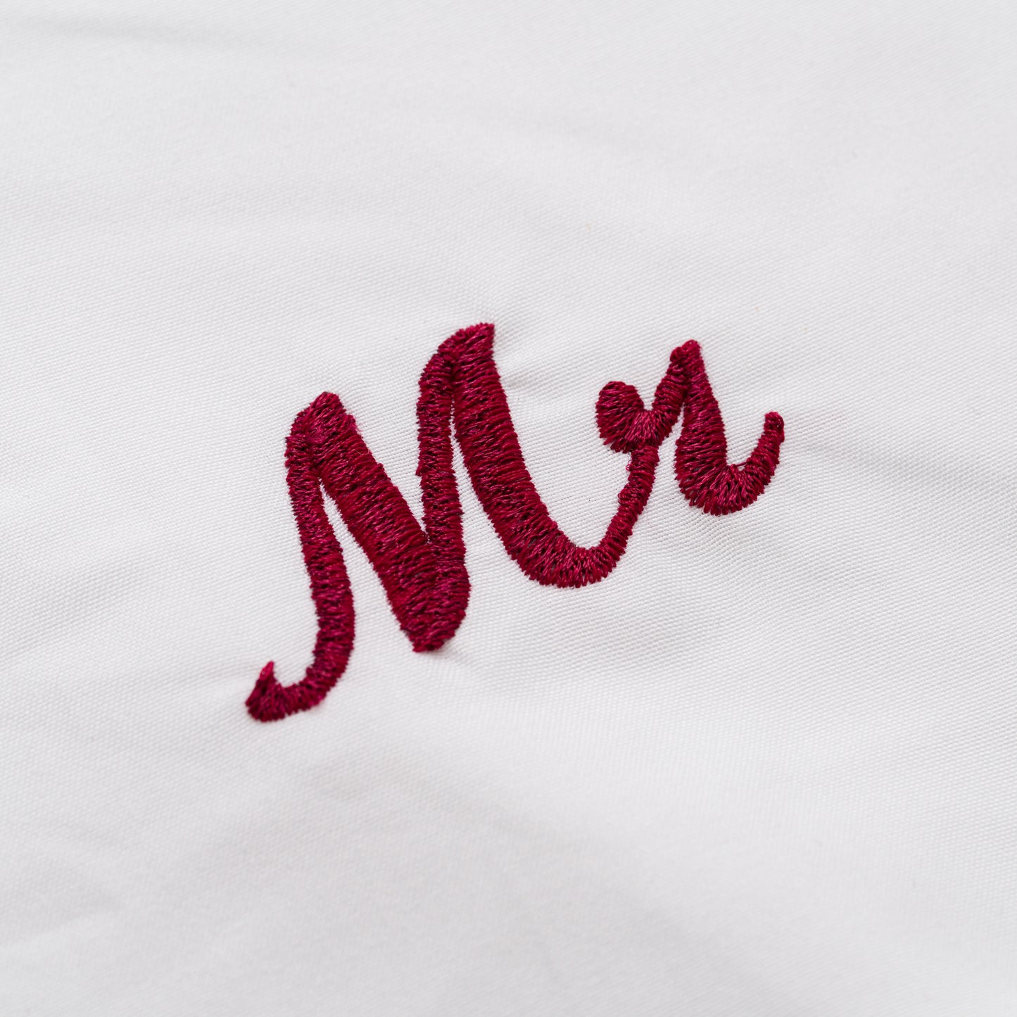EMBROIDERED MR & MRS RUFFLE PILLOWCASE SET
